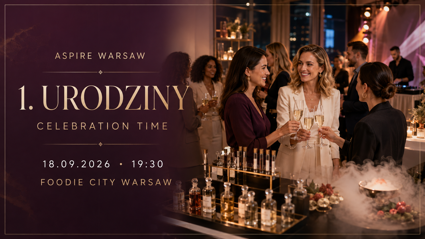 1. urodziny Aspire Warsaw – 18 września 2026 w Foodie City Warsaw